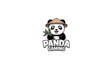design panda gaming mascot logo