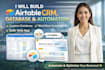 build airtable crm database airtable automation softr web app expert