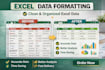 do excel data cleaning, formatting and remove duplicates