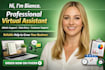 be your virtual assistant for admin support, customer service english german