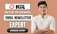 setup convertkit email sequence design convertkit landing page, kit automation