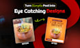 design high coverting restaurant social media posts