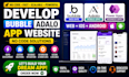 develp bubble adalo app website no code power apps ios android mobile app