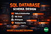 design the database schema structure for your application