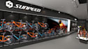 redesign 3d bicycle showroom, luxury interior layout, bike exhibition,cgi render