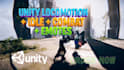 create realistic unity character locomotion, idle, combat and emote animations