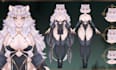 create live2d vtuber model, chibi vtuber avatar, live2d rigging, 2d vtuber model