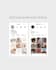 create a clean e aesthetic instagram profile