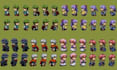 pixel art animation sprite sheet game art 8bit direction sprite pixel background