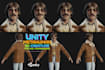 3d game character animation, face rig, face expression unity 3d