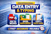 do data typing and data entry works