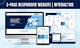 create a modern responsive HTML CSS js website that converts
