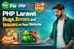 fix laravel bugs, errors, API issue and optimize performance
