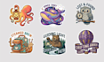 create cute and trendy typography sticker