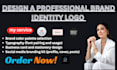 design a professional brand identity logo company guidelines and branding kit