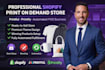 set up a shopify print on demand store with printify