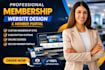 build membership website member portal and subscription system