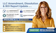 do llc amendment, dissolve llc, llc reinstatement, llc address change