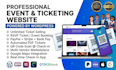 build a professional event management and ticketing website with qr code