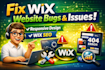 fix wix website bugs, wix studio issues, responsive design and wix SEO