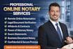 provide professional online notary and document notarization