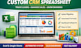 design a professional sales CRM spreadsheet in excel or google sheets