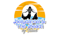 create a creative beach and palm tree logo design