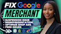 fix gmc gtin google merchant centre misrepresentation shoping ads suspension