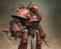 draw custom warhammer 40k characters in grimdark style