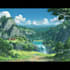 do a anime background, 2d environment, landscape