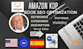 optimize your amazon KDP book listing keywords description and categories