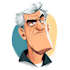 create a cartoon,mascot,caricature logo