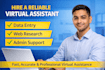 do virtual assistant, web research, and data entry tasks