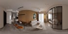 create realistic 360 interior panorama render for your space