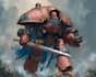 illustrate epic warhammer 40k characters and heroes
