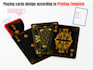 design unique custom playing cards, card game and board game