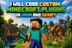 code custom minecraft plugins in java and skript for your server