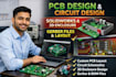 pcb design, circult design, solidworks, gerber, pcb layout design, pcb enclosure