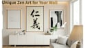 create hand brushed japanese calligraphy art with zen spirit