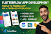 flutterflow mobile app development convert figma to ul API firebase integration