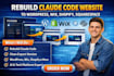migrate claude code website to shopify squarespace wordpress wix clean export