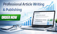 write and publish article linkedin,com and medium,com premium guest post