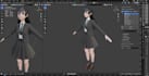 model low poly 3d model, 3d low poly character
