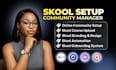 do skool community, skool online course, skool course upload, skool automation