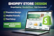 design shopify store build dropshipping shopify website