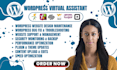 wordpress virtual assistance worpress help website maintenance wordpress support