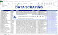 do data scraping, web scraping, data extraction and web research