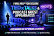 help you secure tedx talks and podcast guest appearances