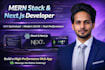 do website development, build website with next js as full stack web dev