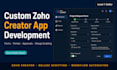 build a custom zoho creator app, portal and workflow automation with deluge
